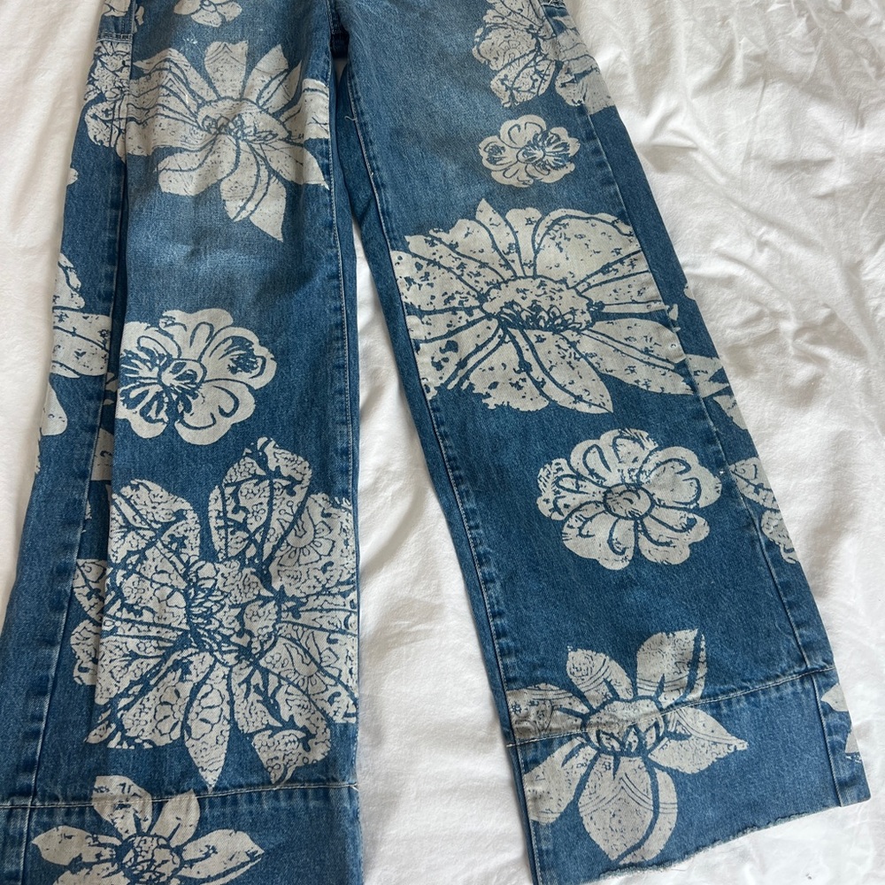 Free people flower print pants